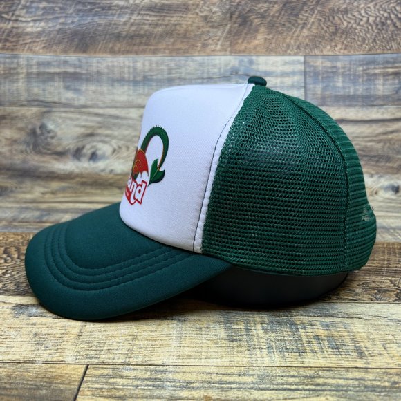 Playland Amusement Park Mens Trucker Hat Green Snapback Rye NY Vintage Logo Cap - Picture 4 of 8